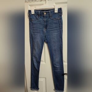 Hollister light wash jean leggings 0